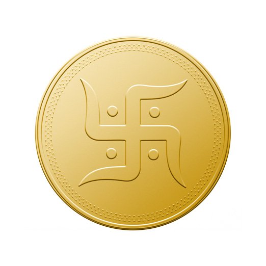 5gm DigiGold Swastik 24K Gold Coin