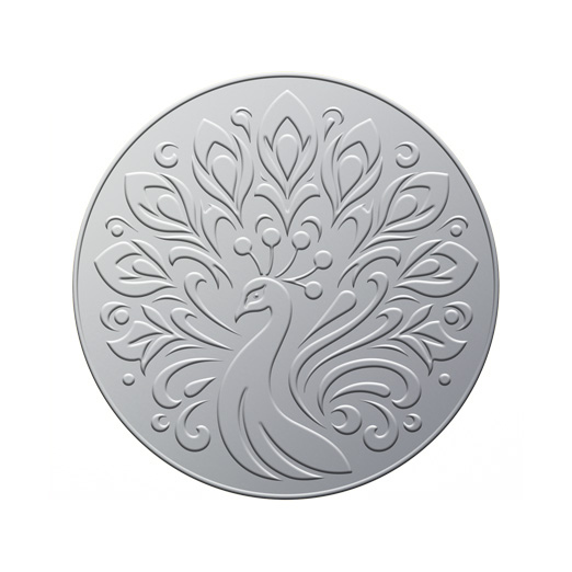 10gm DigiSilver Peacock Pure 999 Silver Coin